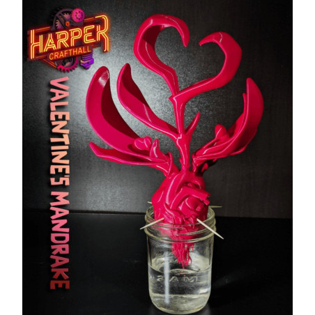 Valentine Mandrake | Sprouting Heart 3D Print Model
