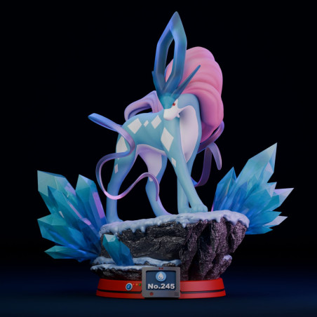 Suicune Pokemon Diorama - 3D Printer File for Collectors
