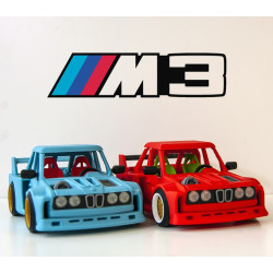 BMW E30 M3 Turbo Cartoon 3D Model - STL File for Printing
