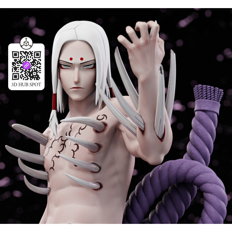 Modelo 3D Kimimaro | Arquivos para Imprimir Naruto V2