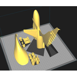 Modelo 3D Airbus A380 | Impressão Escala 1/200