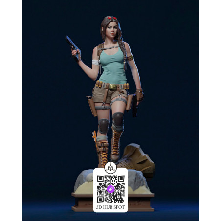 Lara Croft 3D Model - New Style for Printing