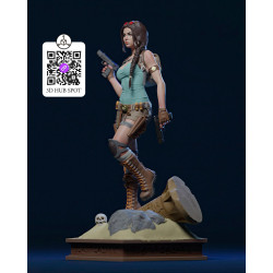 Lara Croft 3D Model - New Style for Printing