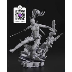 Modelo 3D Lady Deadpool - Edição Filme 2024