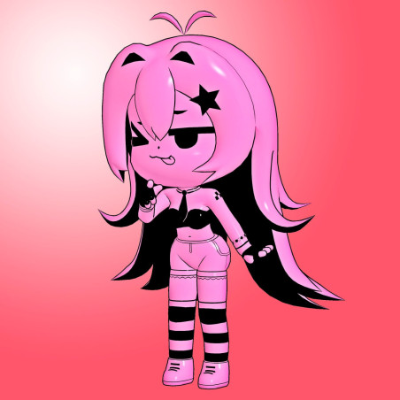 Booty Shorts Chan | Modelo 3D Anime para Imprimir