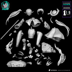 Frieren Modelo 3D | Beyond Journey's End | Anime Colecionável