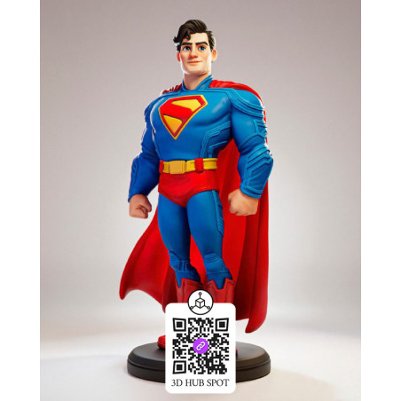 Figura 3D Superman | Colecionável Estilizado
