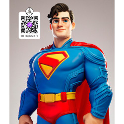 Figura 3D Superman | Colecionável Estilizado