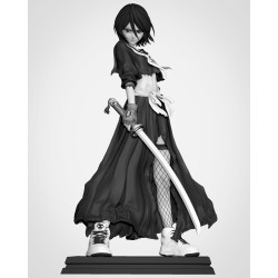 Rukia Figurine 3D Print | Bleach STL Files