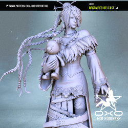 Lulu 3D Model | Final Fantasy Figurine