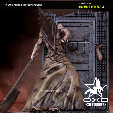 Modelo 3D Pyramid Head | Figura de Terror em Miniatura
