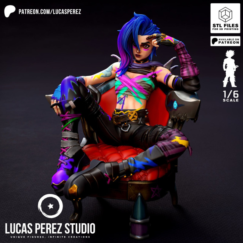 Modelo 3D Jinx | Impressão 3D Modelo 3D Jinx | Impressão 3D