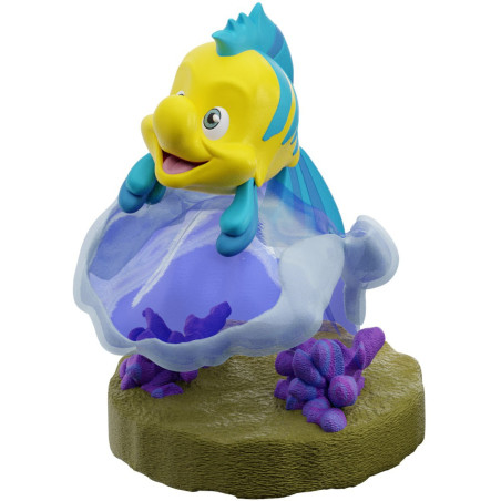 Modelo 3D Flounder com Suporte | A Pequena Sereia