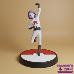 Exibição 3D Equipe Rocket: Jessie e James STL | Colecionáveis