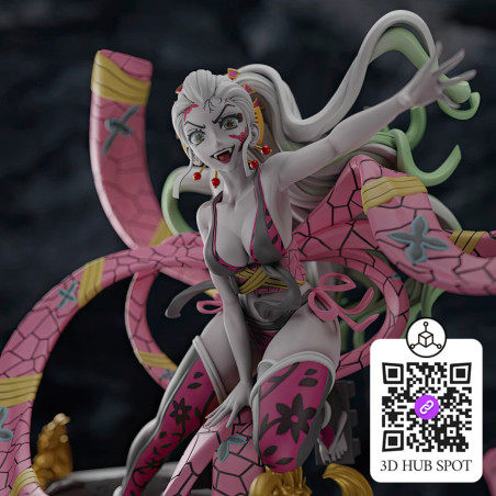 Modelo 3D Daki no Telhado - STL Demon Slayer para Impressão