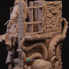 Laura, a Detetive: Diorama 3D Pré-Suportado