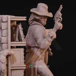 Laura, a Detetive: Diorama 3D Pré-Suportado