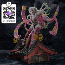Modelo 3D Daki no Telhado - STL Demon Slayer para Impressão