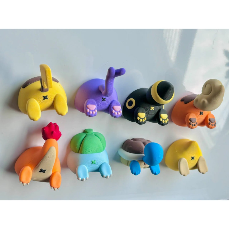 Imãs Bumbum Pokémon - Impressão 3D | Growlithe, Pikachu Imãs Bumbum Pokémon - Impressão 3D | Growlithe, Pikachu