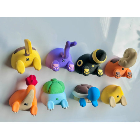 Imãs Bumbum Pokémon - Impressão 3D | Growlithe, Pikachu