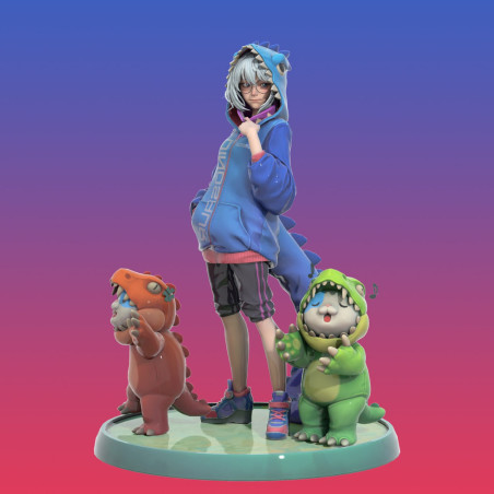 Dinosegu STL | 3D Print Thai Comic Dinosaur