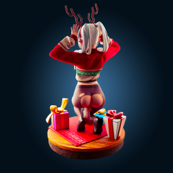 Esculturas de Natal Frieren: Imprima Sua Decoração Festiva 3D