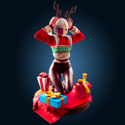Esculturas de Natal Frieren: Imprima Sua Decoração Festiva 3D