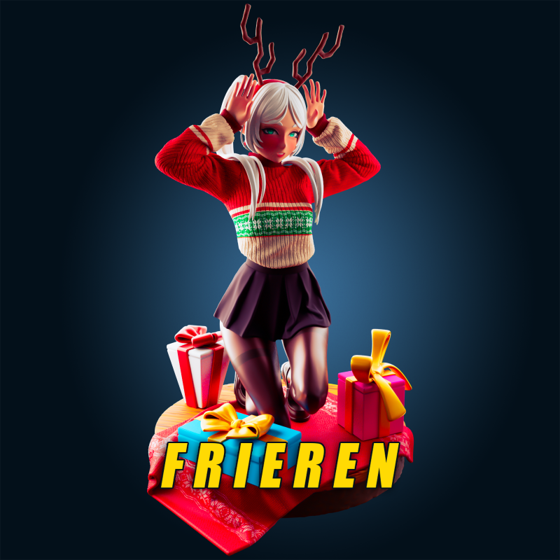 Esculturas de Natal Frieren: Imprima Sua Decoração Festiva 3D Esculturas de Natal Frieren: Imprima Sua Decoração Festiva 3D