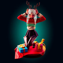 Esculturas de Natal Frieren: Imprima Sua Decoração Festiva 3D
