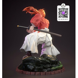 Kenshin Himura V2 3D Model STL | Anime Action Figure