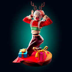 Esculturas de Natal Frieren: Imprima Sua Decoração Festiva 3D