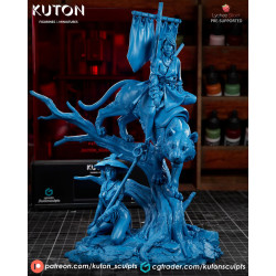 Kohana X Raion: 3D Print Samurai Figurine Model