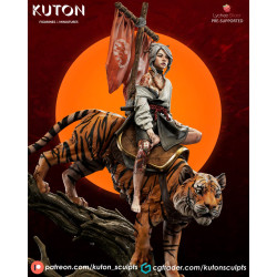 Kohana X Raion: 3D Print Samurai Figurine Model