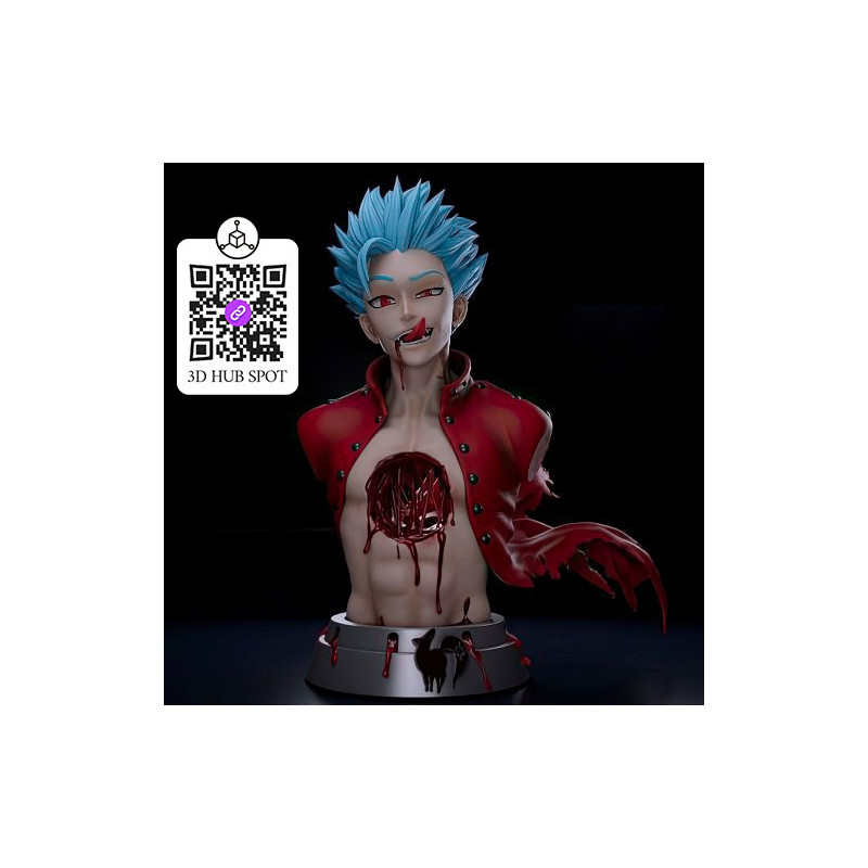 Modelo 3D Ban Bust STL | Figura Os Sete Pecados