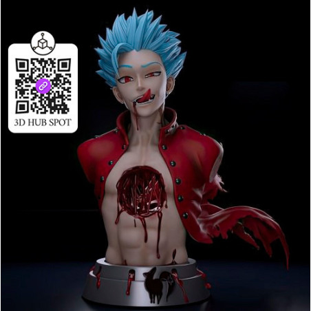 Modelo 3D Ban Bust STL | Figura Os Sete Pecados