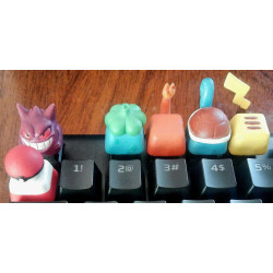 Keycaps Edição Poke: Modelo 3D para Teclado Mecânico