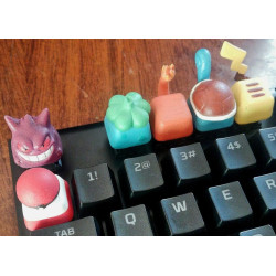 Keycaps Edição Poke: Modelo 3D para Teclado Mecânico