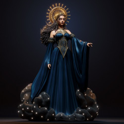 3D Print Nyx: Goddess of the Night Sculptures