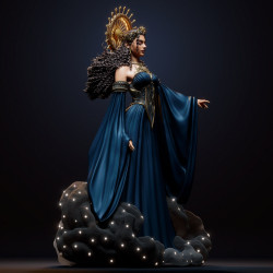 3D Print Nyx: Goddess of the Night Sculptures