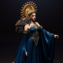 3D Print Nyx: Goddess of the Night Sculptures
