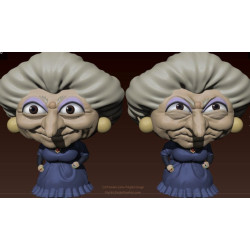 A Viagem de Chihiro: Arquivos STL Yubaba & Zeniba para Impressão 3D