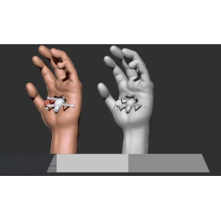 Deidara Hand: 3D Print Naruto Model - 3D Ready!