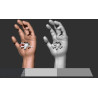 Deidara Hand: 3D Print Naruto Model - 3D Ready!