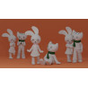 Bunny Cat 3D Models: Adorable 3D Print Set