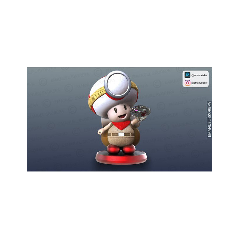 Luminária Captain Toad | Decoração Gamer