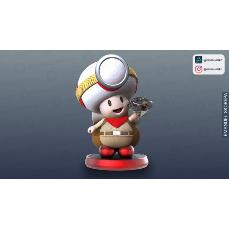 Luminária Captain Toad | Decoração Gamer