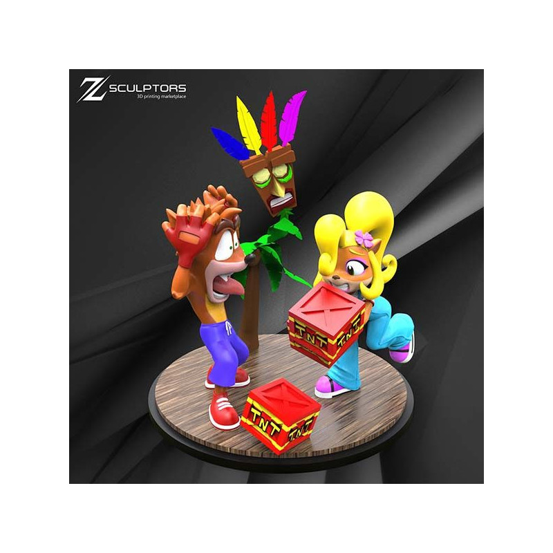 Crash Bandicoot Diorama STL Files