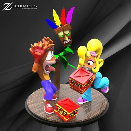 Crash Bandicoot Diorama STL Files