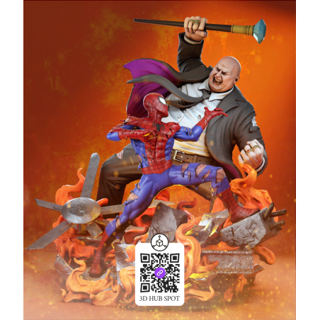 Modelo 3D Spider-Man vs. Kingpin | Impressão