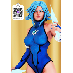 Killer Frost 3D Model | Ice Weapons Figurine